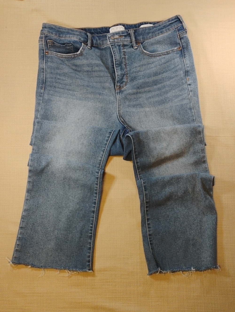 sofia by sofia vergara Men's Relaxed Light Blue Denim Jeans